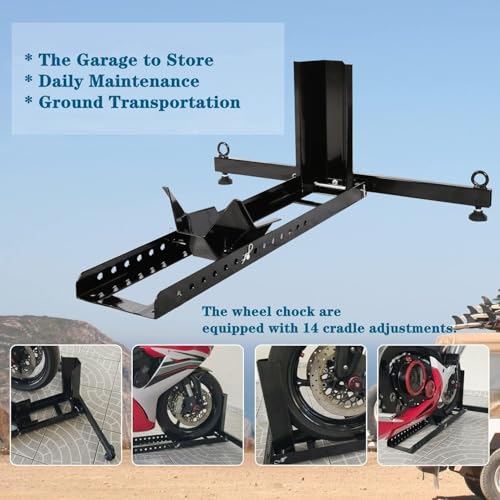 Motorcycle Wheel Chock Stand Upright 1800 LBS