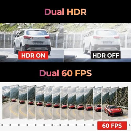 ARC900 Dash Cam 4K Front and 2K Rear