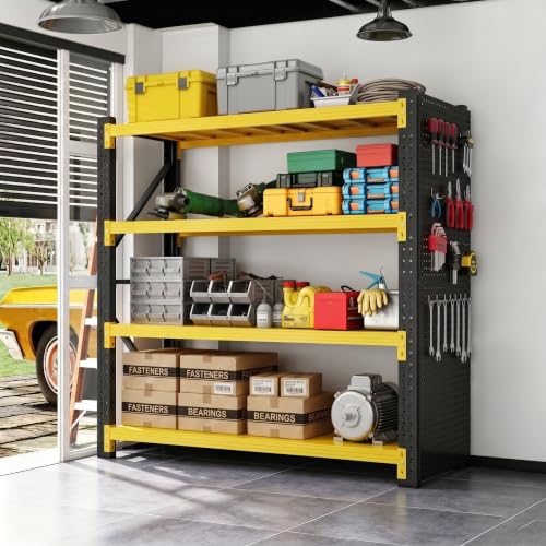 Garage Storage Rack with 2 Pegboards