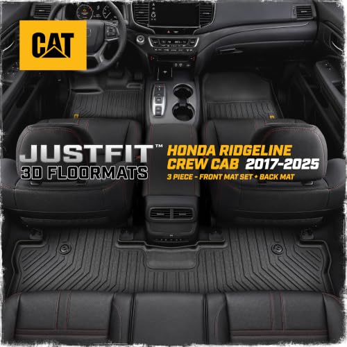 JustFit™ 3D Custom Fit Floor Mats for Honda Ridgeline 2017