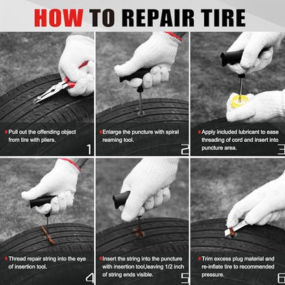 10 Piece Economical Tire Repair Kit