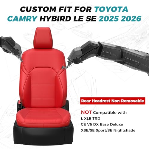 Custom Fit Seat Covers for Toyota Camry 2025 2026 Hybrid