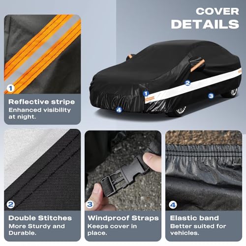 10 Layers Sedan Car Cover Custom Fit BMW 5