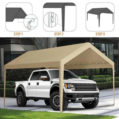 12 x 20 FT Carport Replacement Cover (192 Ounce)
