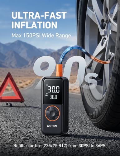 L4 Cordless Tire Inflator Portable Air Compressor