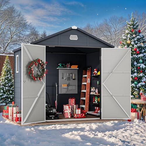 8x6.2FT Outdoor Storage Shed w