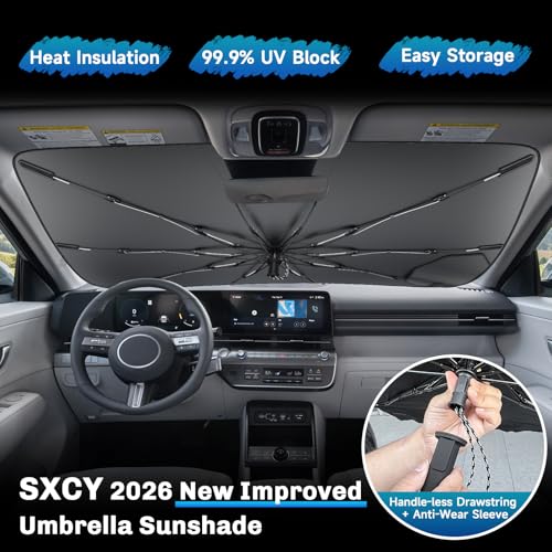 for 2024 2025 2026 Hyundai Kona Windshield Umbrella Sunshade