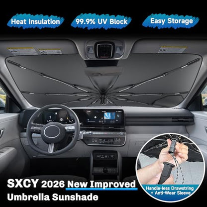 for 2024 2025 2026 Hyundai Kona Windshield Umbrella Sunshade