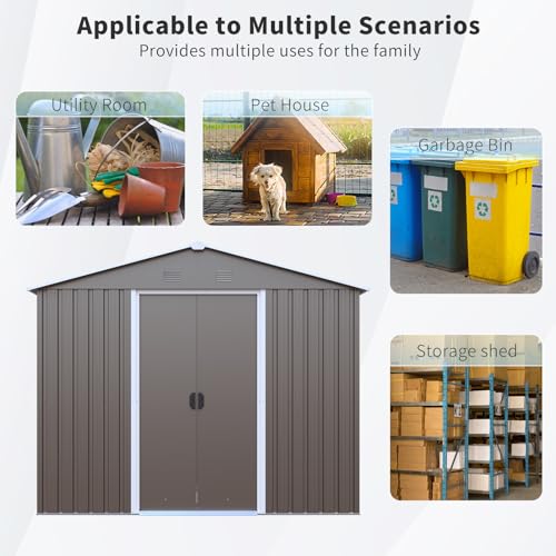 4x8 FT Outdoor Storage Shed