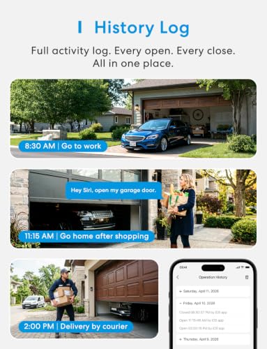 Smart Garage Door Opener Remote Work with HomeKit