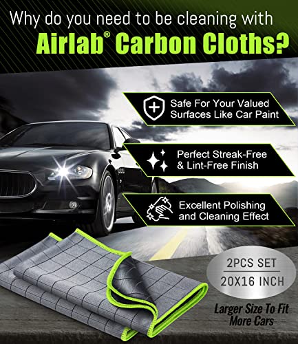 Carbon Microfiber Towels for Car Glass Window Polishing (2 Count)