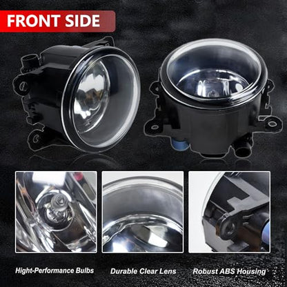 Halogen Fog Light Pair for Honda Ford Lincoln 2008 (2 Count)