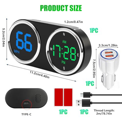 GPS Digital Speedometer for Car MPH