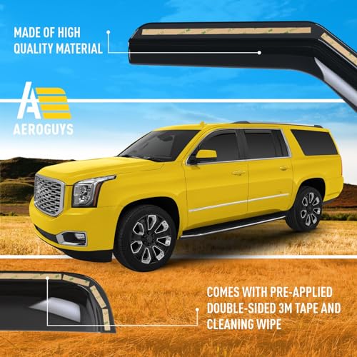 Extra Durable Window Deflectors in (4 Count)