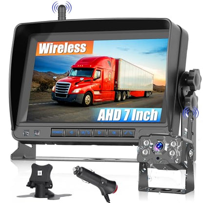 7 Inch Wireless Backup Camera Trucks IP68 Waterproof