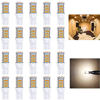 T10 921 194 168 LED Bulbs Warm White 20 (20 Count)