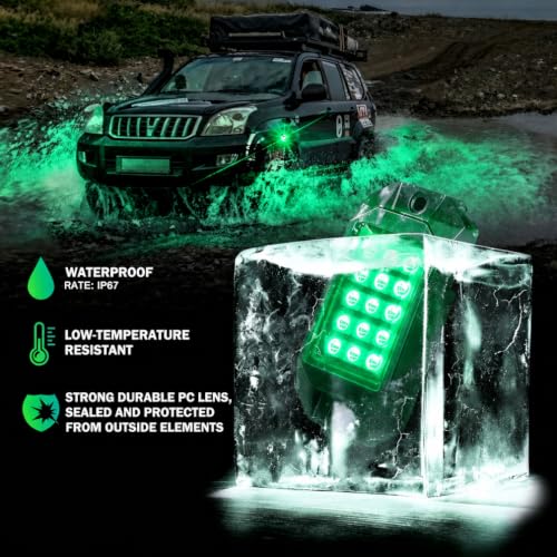 Bluetooth Rock Lights Multicolor Neon Accent Lights Underglow Kits (6 Count)
