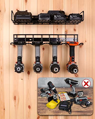 Wall Mounted Power Tool Organizer Holder