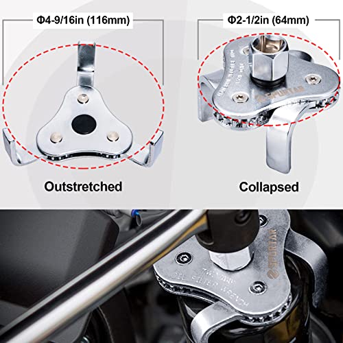 7pcs Swivel Oil Filter Wrench Set (7 Count)