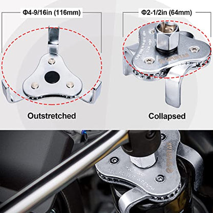 7pcs Swivel Oil Filter Wrench Set (7 Count)