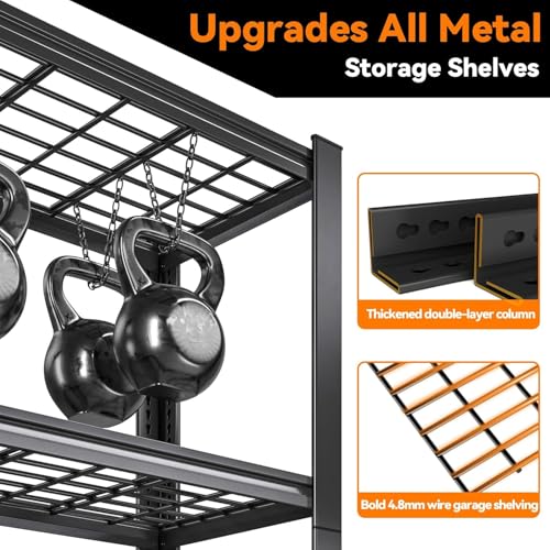 72" H X 48" W X 24" D Heavy Duty Garage Shelving Unit (5 Count)