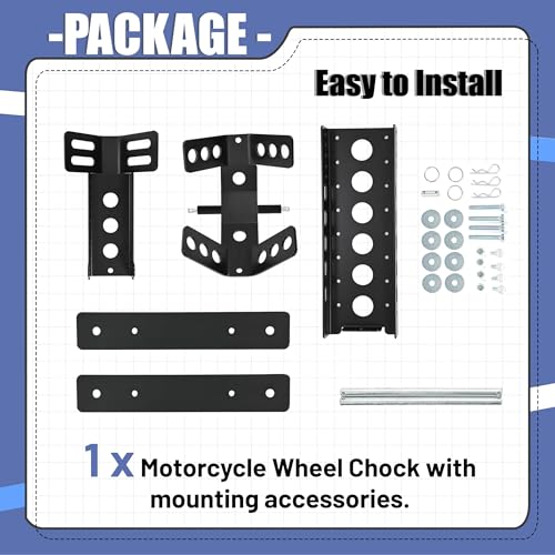 Motorcycle Wheel Chock Trailer 3000lb Capacity