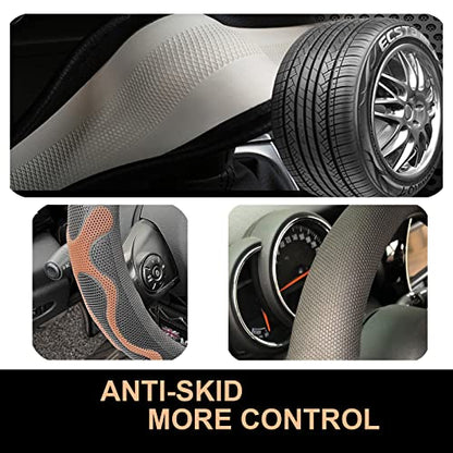 Large Size Comfy Grip Steering Wheel Cover 15.75 Inch