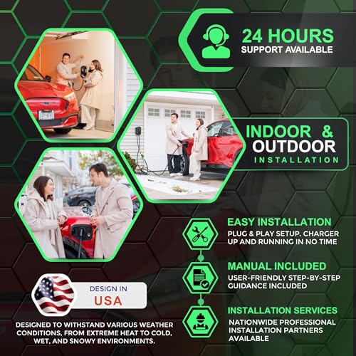 MACH 1 NACS Connector. Fast 48 Amp Level 2 EV Charger