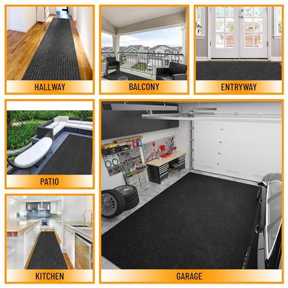 2' x 39' Hallway Runner with Scraper Pile Extra Durable Non