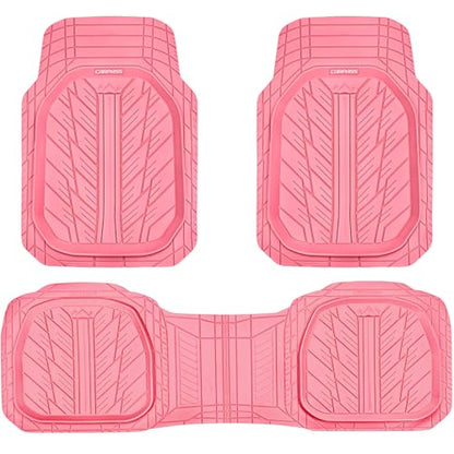 DeepDish Pink Floor Mats for Cars Full Set (4 Count)