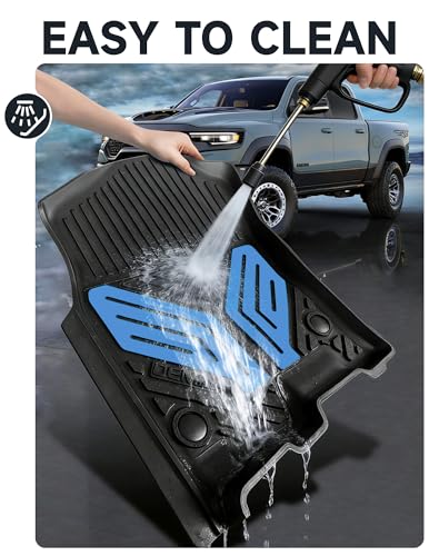 Premium Color TPE Floor Mats for Ram 1500 Crew Cab 2019