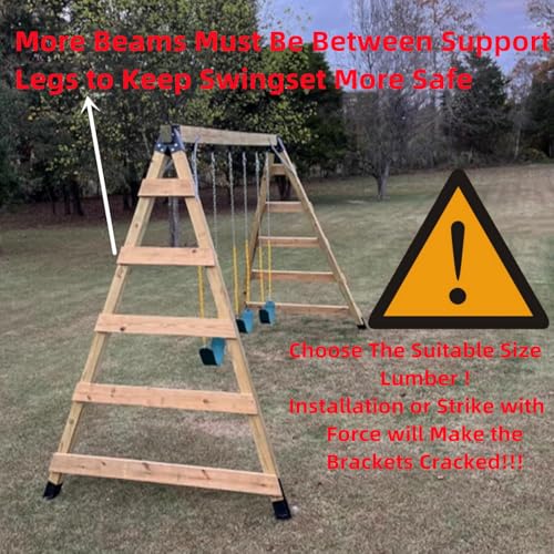 Heavy Duty Swing Sets Brackets Including 2 Blue A