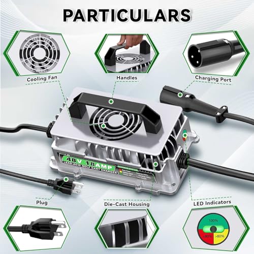 48 Volt 18 AMP Golf Cart Battery Charger for Club Car 3