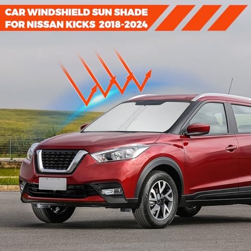 Foldable Front Windshield Sunshade fit for Nissan Kicks 2018