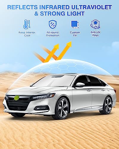 Windshield Sunshades for Honda Accord 2018 (8 Count)