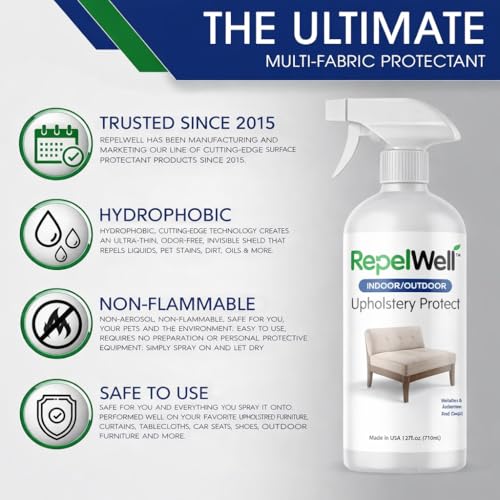 Non Toxic Fabric Protector Spray for Upholstery & Furniture (24 Fl Oz)