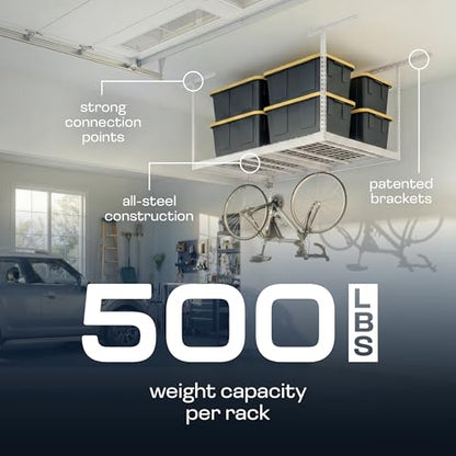 MonsterRax 4x6 Overhead Garage Storage Rack