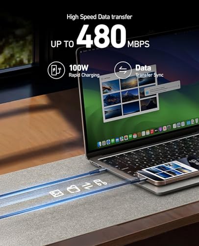 iPhone Charging Cable [MFi Certified] Long USB A Lightning Cable 10FT 3Pack (30 Foot)