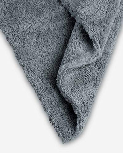 Adam's Borderless Grey Microfiber Towel (2 Count)
