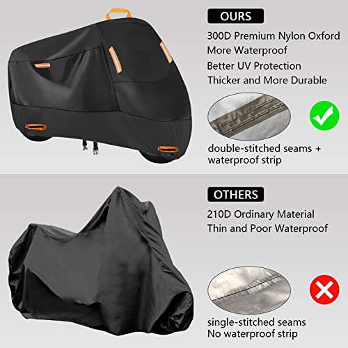 Heavy Duty Motorcycle Cover Fits up to 86" Yamaha