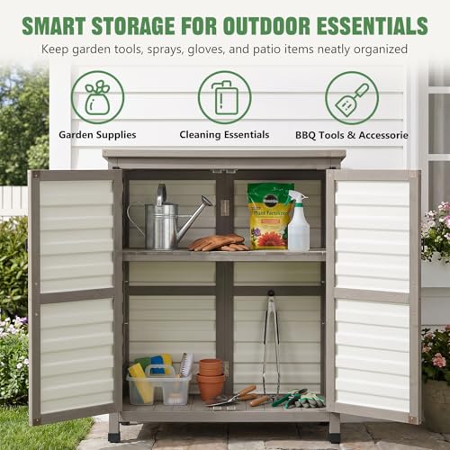 32" Small Outdoor Storage Cabinet