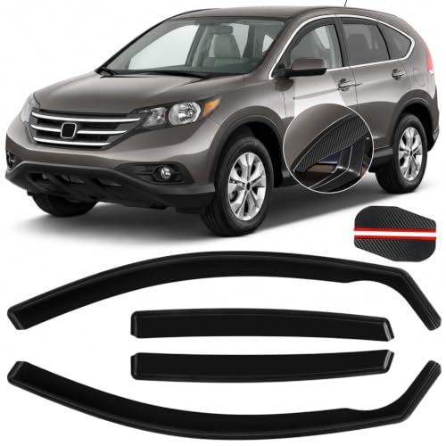 in Channel Window Rain Guards Fit for Honda CRV 2007 2008 2009 2010 2011
