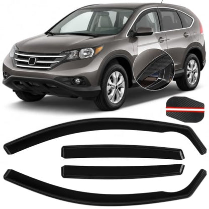 in Channel Window Rain Guards Fit for Honda CRV 2007 2008 2009 2010 2011