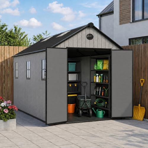 Outdoor Storage Shed 8x12 FT with Floor