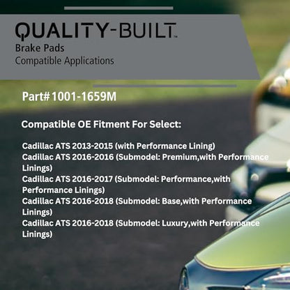 Rear Semi Metallic Brake Pads