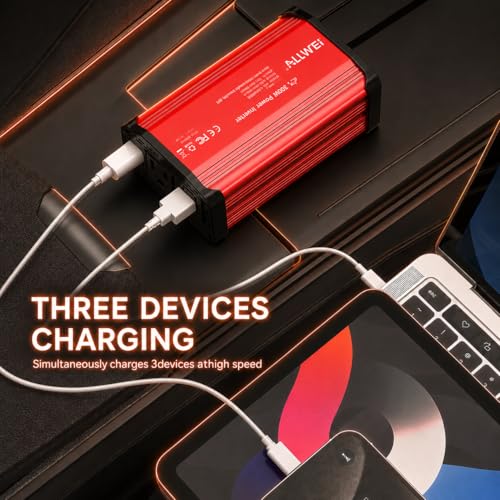 300W Car Power Inverter 12V DC to 110V AC Car Charging Adapter
