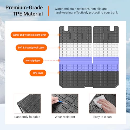 Cargo Mat Trunk Mat Compatible with 2016