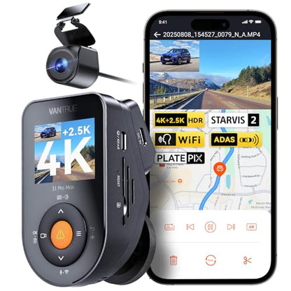 S1 Pro Max 4K+2.5K Dash Cam