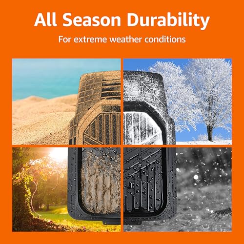3-Piece All-Weather Heavy Duty, Full Set PVC Floor Mats for Universal Fit in Cars, SUVs, and Trucks, Black, Trim to Customize (3 Count)