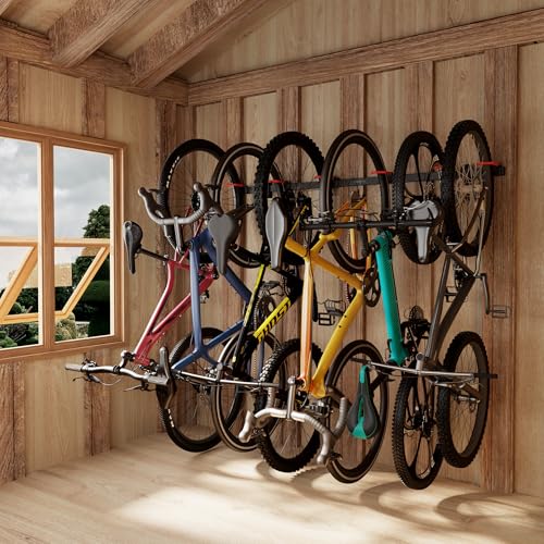 WheelsUp Bike Wall Mount for 6 Bikes